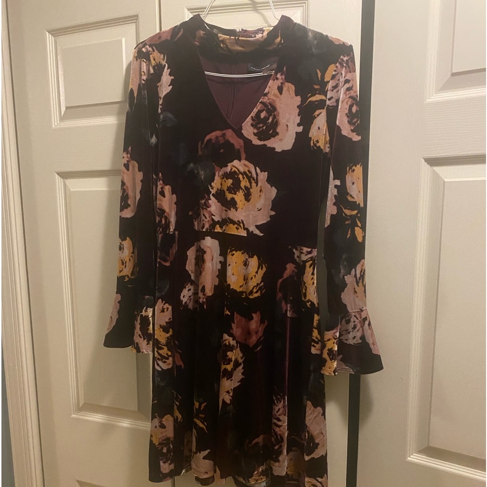 Velvet Floral Dress